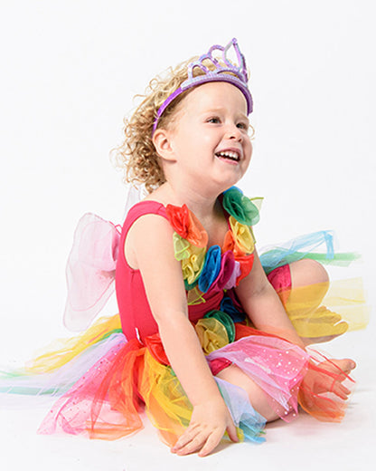 Enchanted Fairy Rainbow Dress Girls Costume