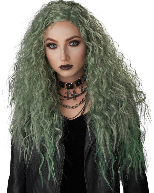 Enchanted Waves Green Wig