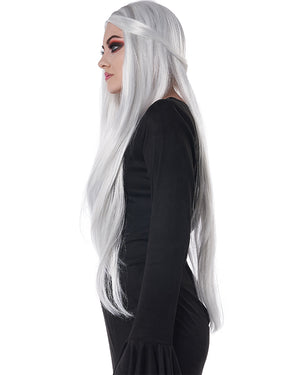 Extra Long White Cosplay Wig