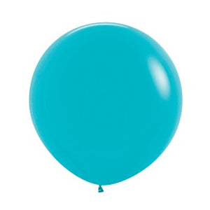 Sempertex 90cm Fashion Caribbean Blue Latex Balloons 038 2PK Pack of 2