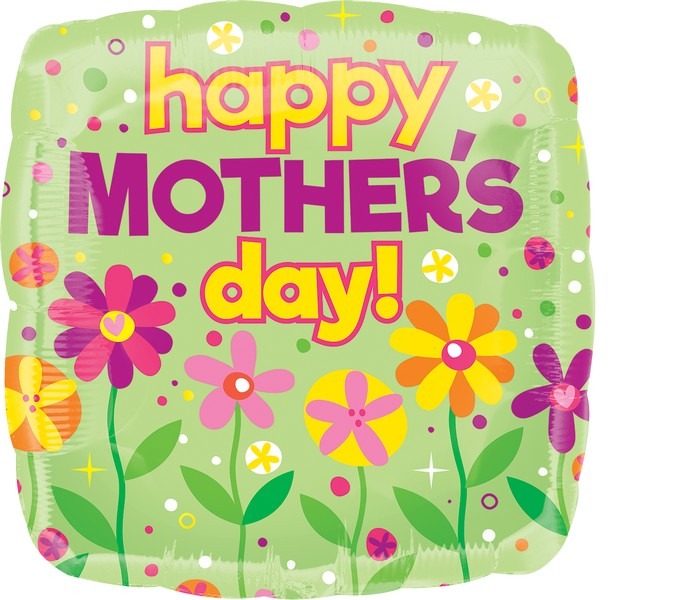Jumbo Shape HX Happy Mothers Day Garden Patch Balloon