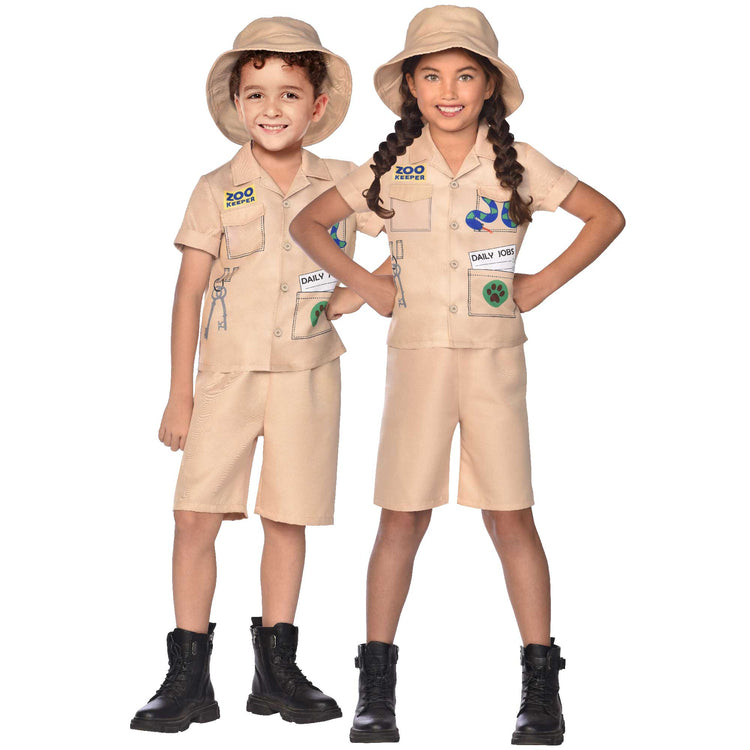 Zoo Keeper Kids Costume 10-12 Years