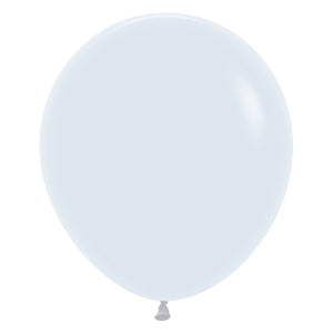 Sempertex 45cm Fashion White Latex Balloons 005, 6PK Pack of 6