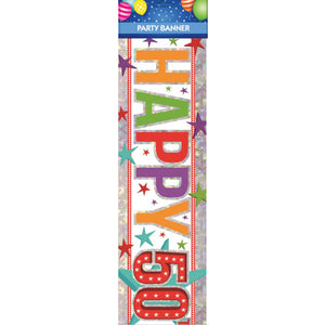 BNR Multi Happy 50th Birthday Banner