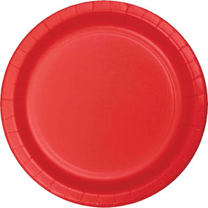 Classic Red Round Paper Plate 17cm Pack of 24