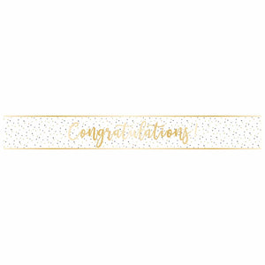 Banner Congratulations Gold Foil 2.7m