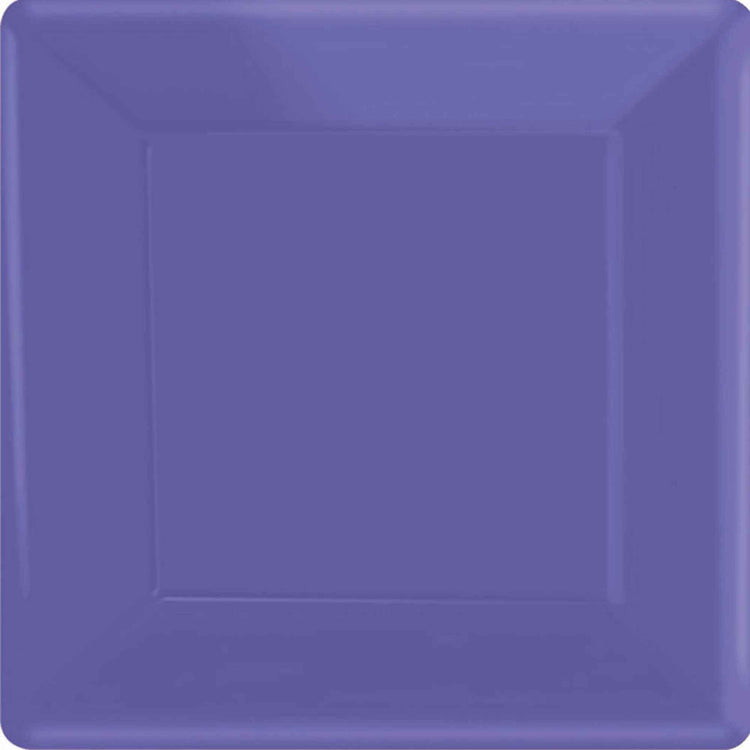 Paper Plates 17cm Square 20CT-New Purple Pack of 20