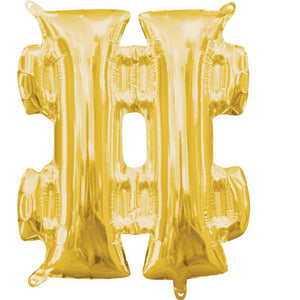 Gold 40cm # Symbol Balloon