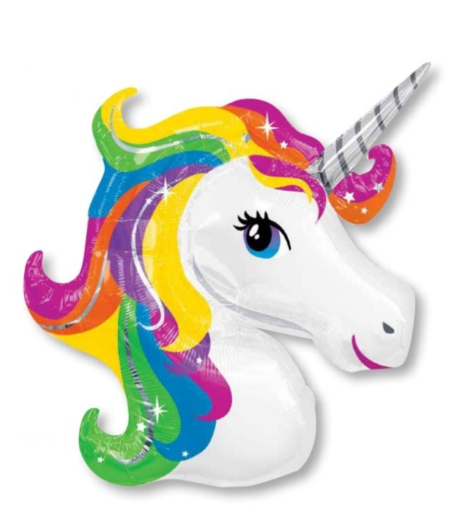 SuperShape Rainbow Unicorn Balloon