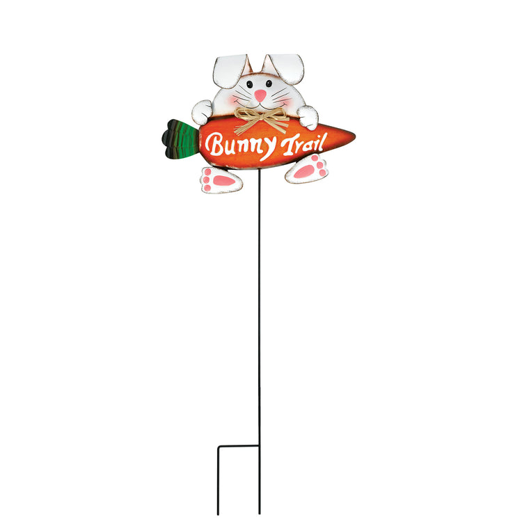 Easter Rabbit Bunny Trail Yard Stake
