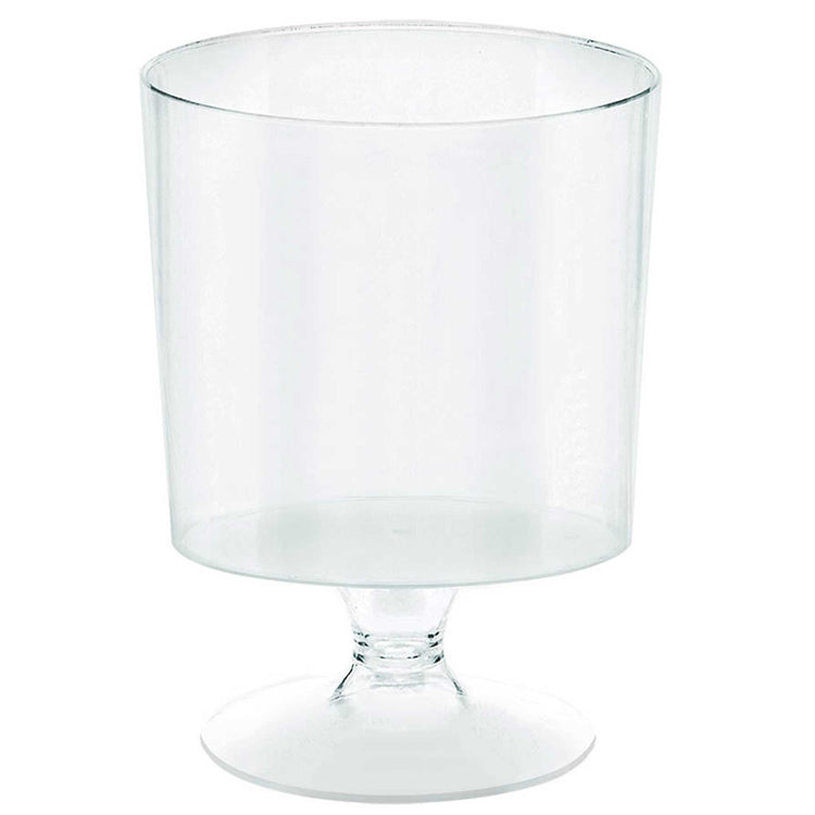 Mini Catering Pedestal Cups Clear Plastic 5oz/ 147ml Pack of 10