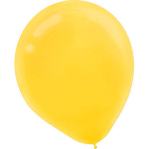 Latex Balloons 12cm 50 Pack Yellow Sunshine Pack of 50