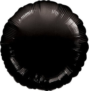 45cm Standard Circle HX Black Balloon