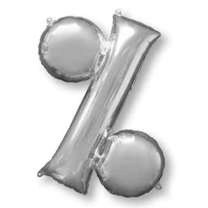 SuperShape Symbol % Silver Balloon