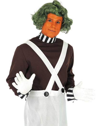 Factory Worker with Wig Mens Book Week Costume