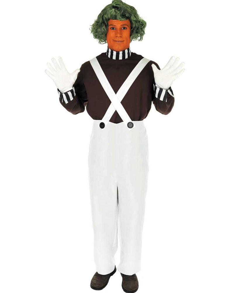 Factory Worker with Wig Mens Book Week Costume