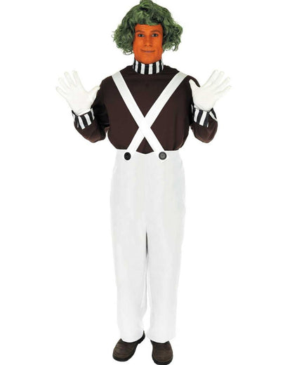 Factory Worker with Wig Mens Book Week Costume