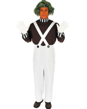 Factory Worker with Wig Mens Costume