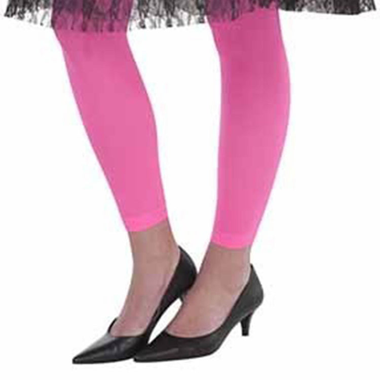 Pink Solid Womens Leggings