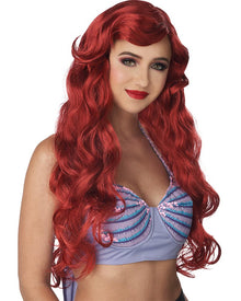 Fairytale Mermaid Long Red Wig