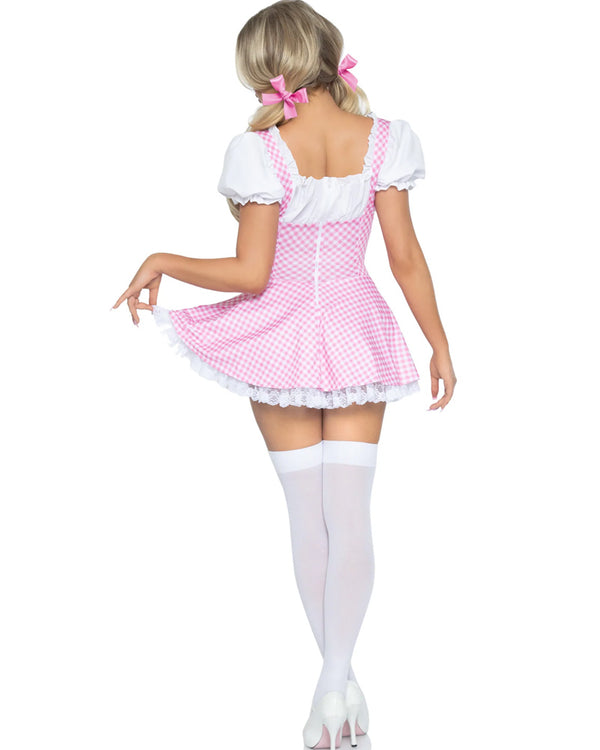 Fairytale Pink Gingham Womens Costume