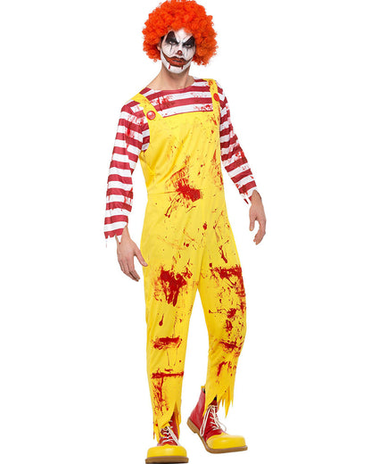 Fast Food Kreepy Killer Clown Mens Costume