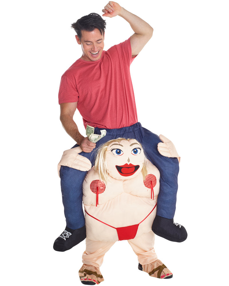 Exotic Dancer Piggyback Mens Costume