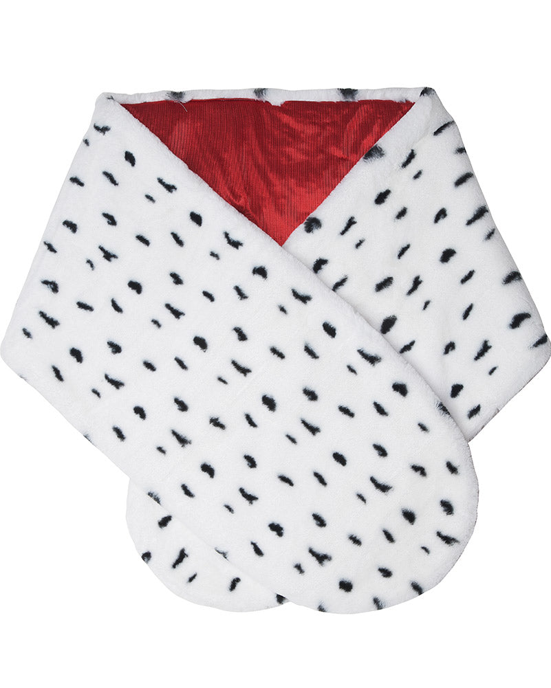 Faux Dalmatian Stole
