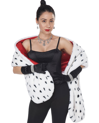 Faux Dalmatian Stole
