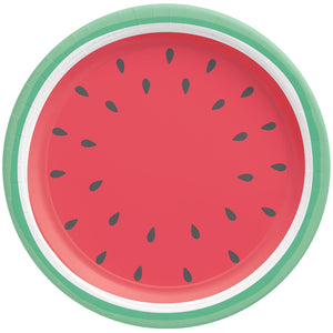 Tutti Frutti Summer Watermelon  7in / 17cm Paper Plates Pack of 8