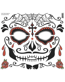 Sugar Man Face Tattoo For Halloween