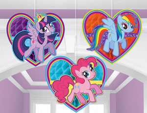 My Little Pony Honeycomb Decorations Pack of 3