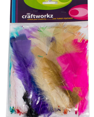 Multicolour Turkey Feathers 10g