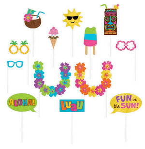 Summer Luau Photo Prop Kit Pack of 13