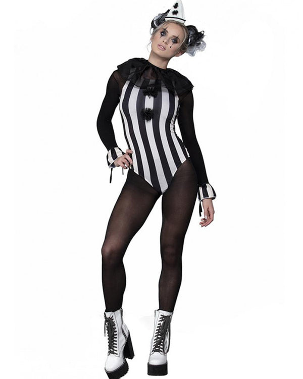 Fever Vintage Pierrot Clown Womens Costume