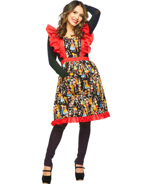 Fiesta of the Dead Ruffled Apron