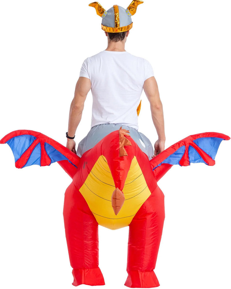 Fire Dragon Ride-On Inflatable Adult Book Week Costume
