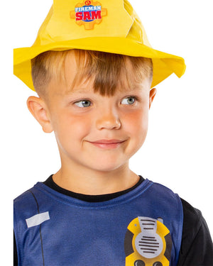 Fireman Sam Tabard Hat and 3D Cardboard Firetruck Set