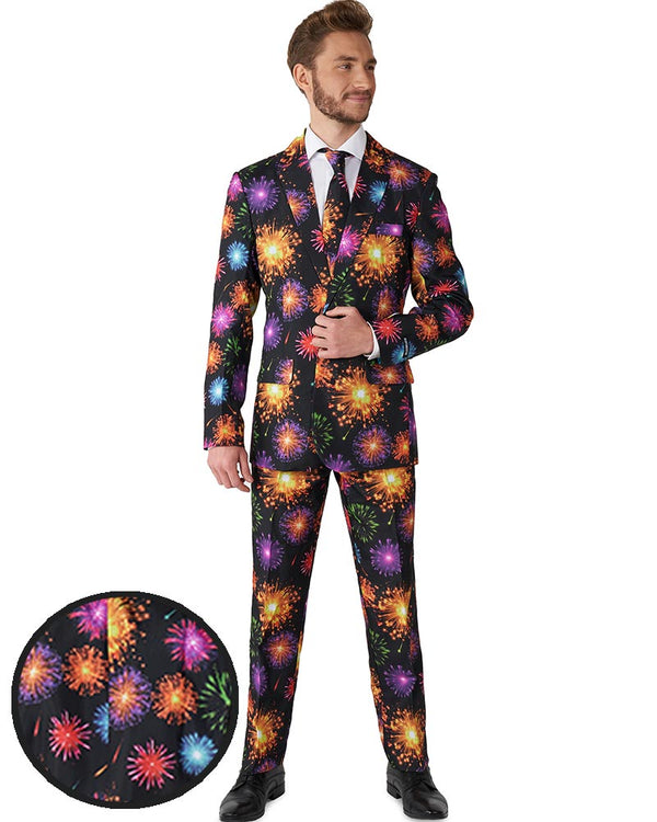 Fireworks Black Mens Suitmeister