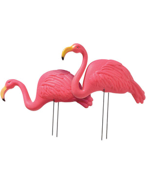Summer Luau Flamingo Yard Stakes Pack of 2