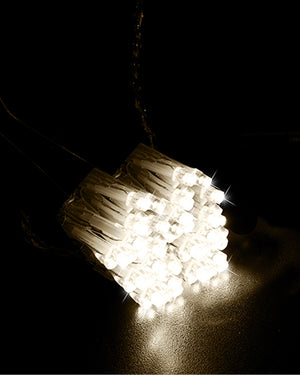 Flashing Warm LED Curtain Christmas Lights 1.8m