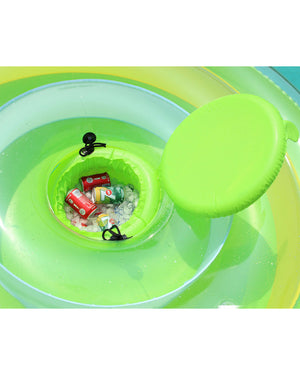 Floating Island Pool Float Drinks Cooler 2.1m