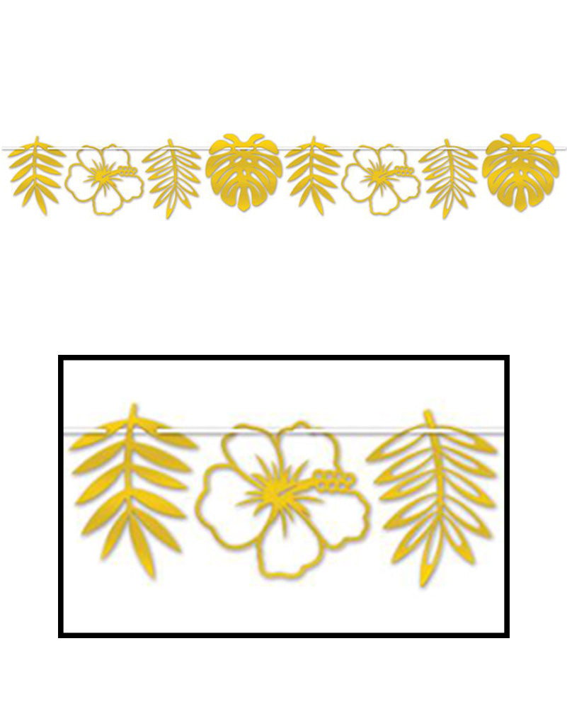 Floral 2m Die-Cut Foil Streamer