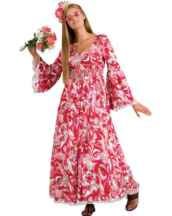 70s Flower Child Hippie Womens Costume