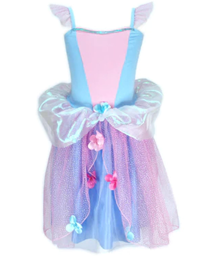 Flower Fairy Blue Girls Costume