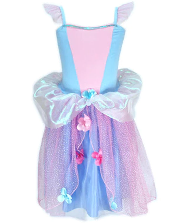 Flower Fairy Blue Girls Costume