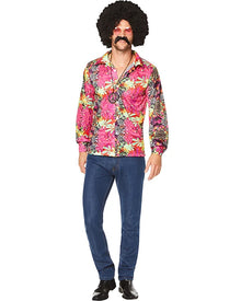 70s Flower Power Mens Shirt
