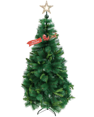 Christmas Flying Santa Sleigh Reindeer Tree Topper