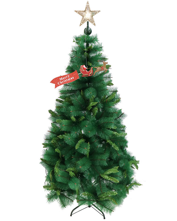 Christmas Flying Santa Sleigh Reindeer Tree Topper