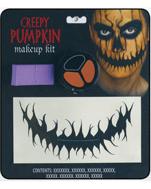 Freakshow Faces Creepy Pumpkin Halloween Makeup Kit